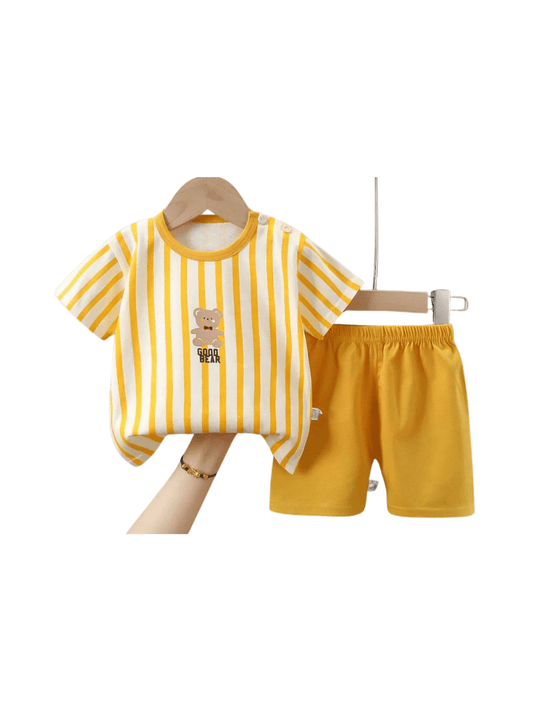 Baby & Kids 2pcs Printed T-shirt Set (3mths - 6yrs) - Childrengoods