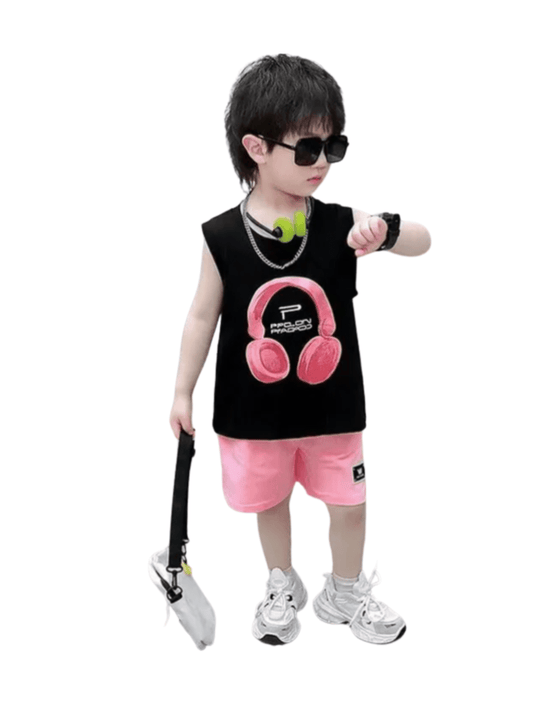 Baby & Kids 2pcs Printed T-shirt Set (3mths - 6yrs) - Childrengoods