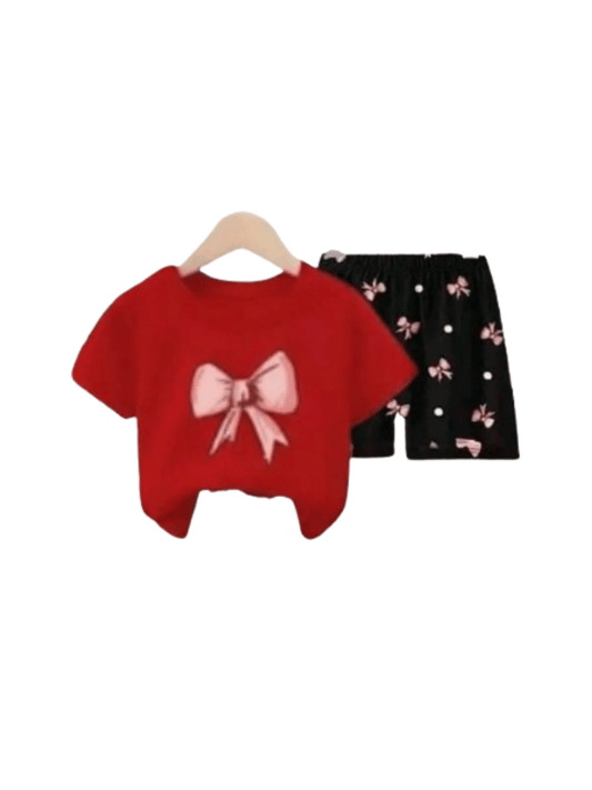 Baby & Kids 2pcs Printed T-shirt Set (3mths - 6yrs) - Childrengoods
